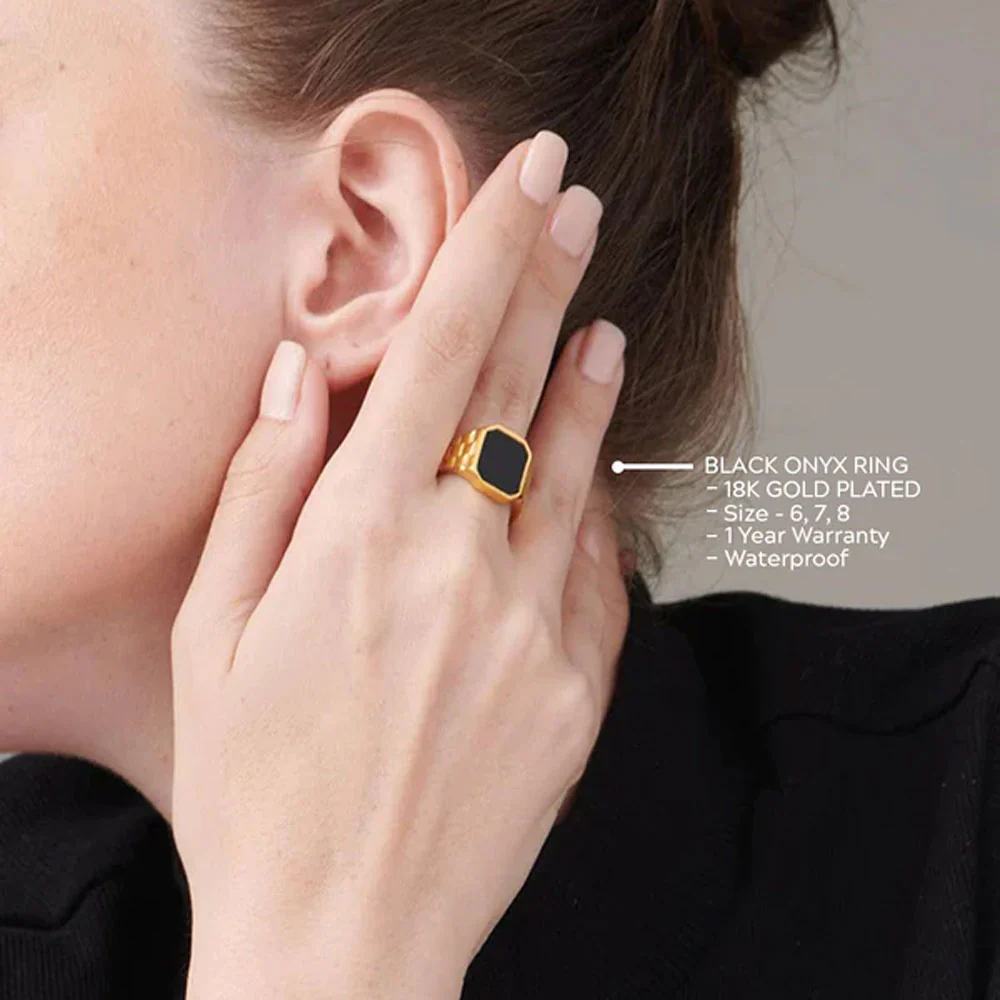  Black Onyx Ring view 2
