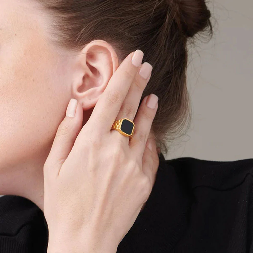  Black Onyx Ring view 3