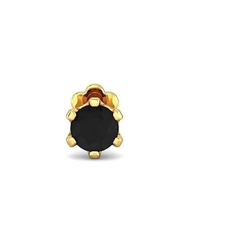 Gemstone Industry Fancy Black Diamond Nose Screw Nose Pin Stud Gold Diamond Stone