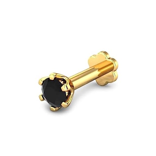 Gemstone Industry Fancy Black Diamond Nose Screw Nose Pin Stud Gold Diamond Stone view 3