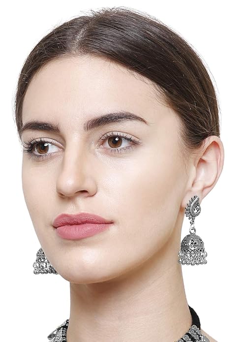  YouBella Earrings for Women Jewellery Earrings Afghani Jhumka earrings ear rings for Girls and Women view 3