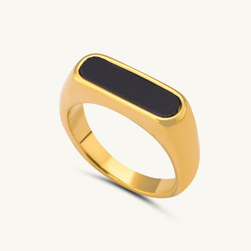  Black Bar Ring