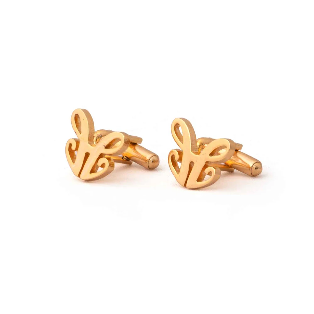 Personalized Gold Plated Cufflinks view 3