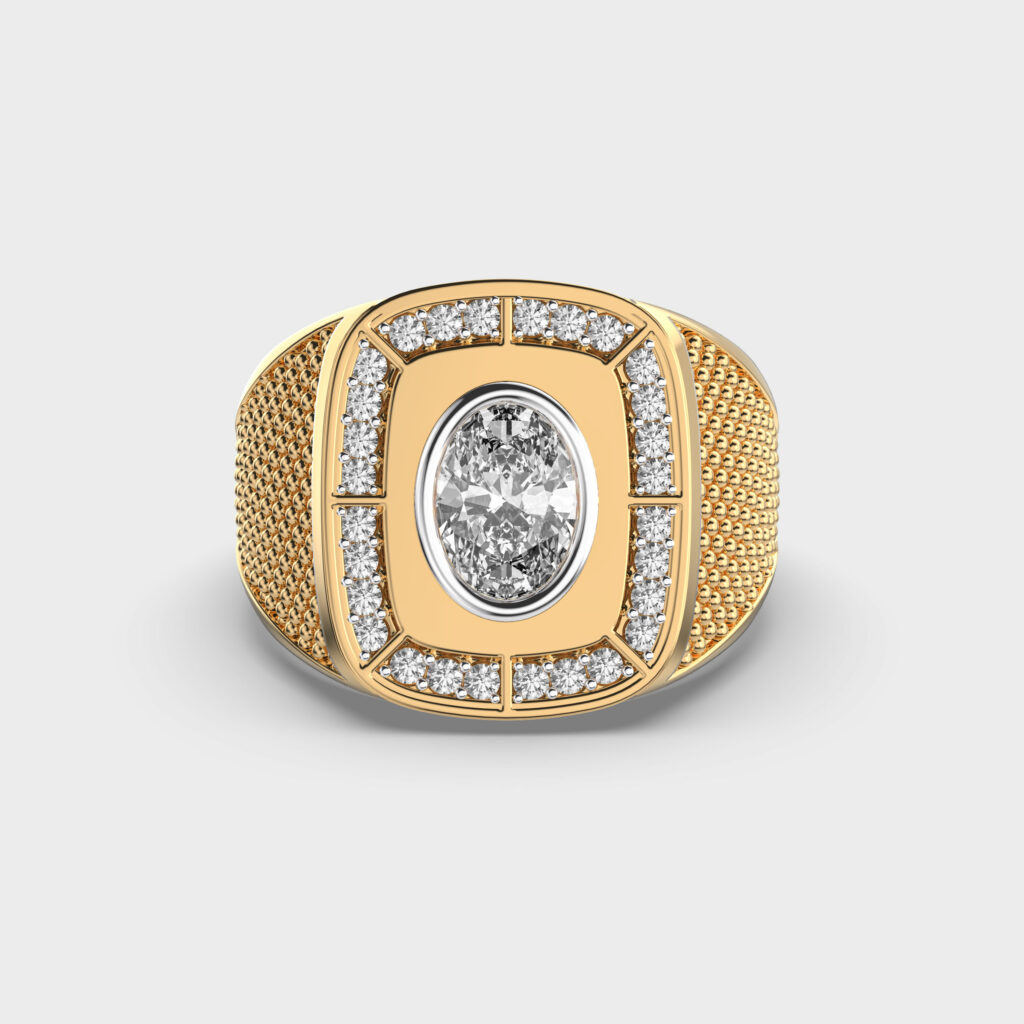 Heritage Crest Men’s Diamond Ring view 2