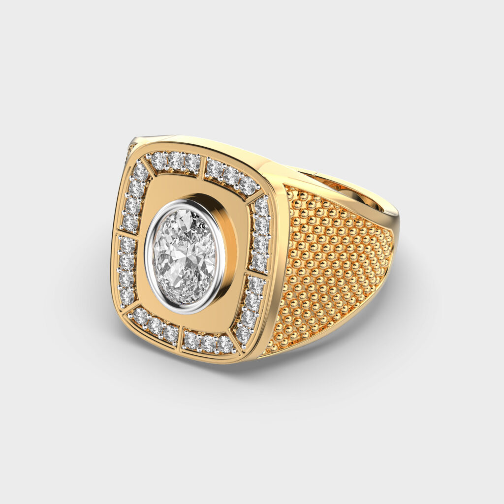Heritage Crest Men’s Diamond Ring view 3