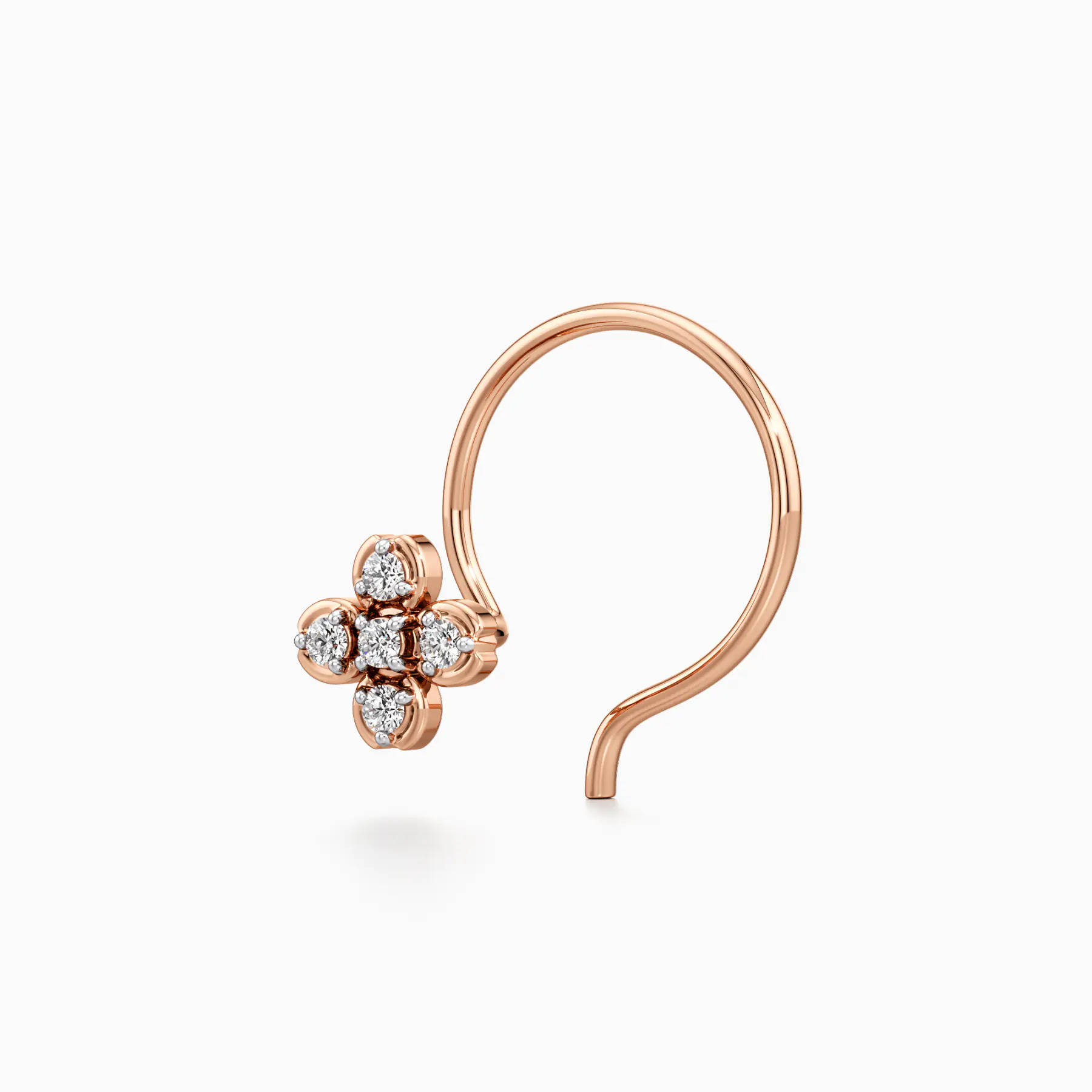 Starlit Stunner Nose Pin view 2